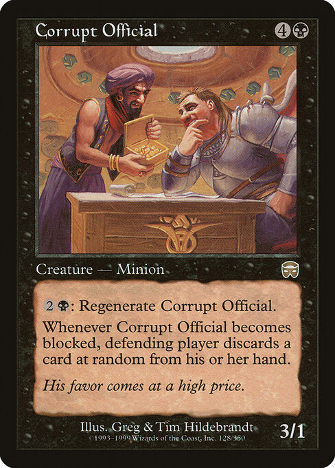 Corrupt Official (128) - Mercadian Masques - Game On