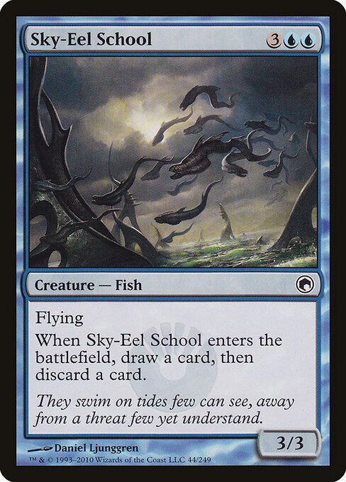 Sky-Eel School (44) (Foil) - Scars of Mirrodin - Game On