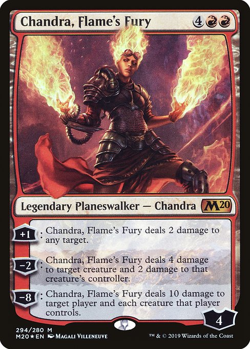 Chandra, Flame's Fury (294) (Foil) - Core Set 2020 - Game On