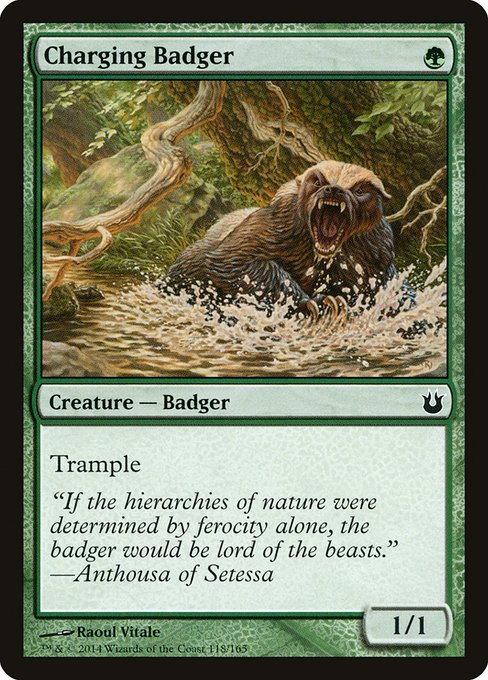 Charging Badger (118) (Foil) - Born of the Gods - Game On