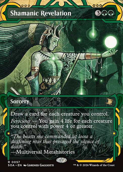 Shamanic Revelation (57) - BORDERLESS - Secrets of Strixhaven Mystical Archive - Game On