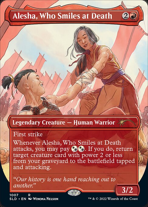 Alesha, Who Smiles at Death (1007) - BORDERLESS - FULL ART (Foil) - Secret Lair Drop - Game On