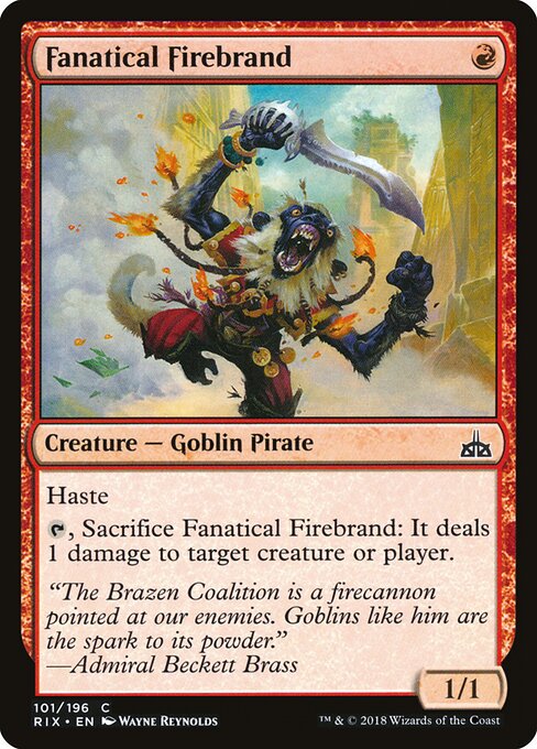 Fanatical Firebrand (101) - Rivals of Ixalan - Game On