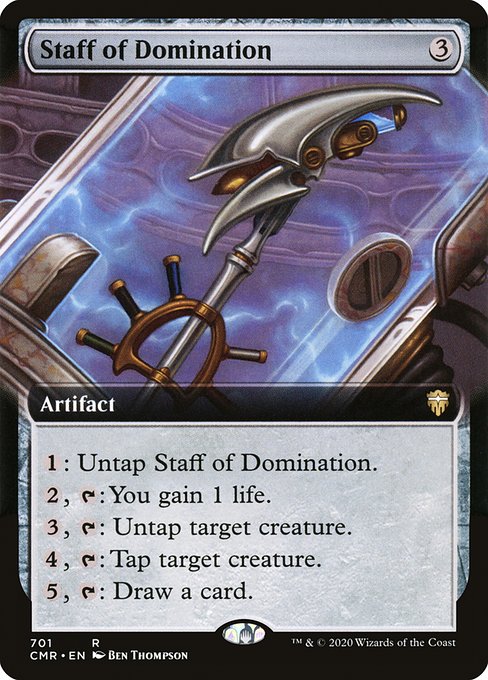 Staff of Domination (701) - EXTENDED ART (Foil) - Commander Legends - Game On