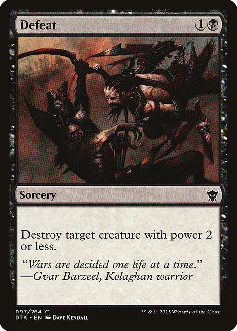 Defeat (97) (Foil) - Dragons of Tarkir - Game On