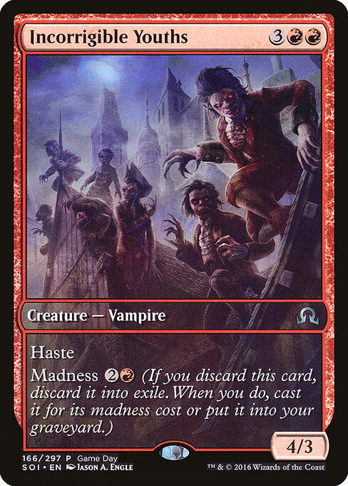 Incorrigible Youths (166) - FULL ART - Shadows over Innistrad Promos - Game On