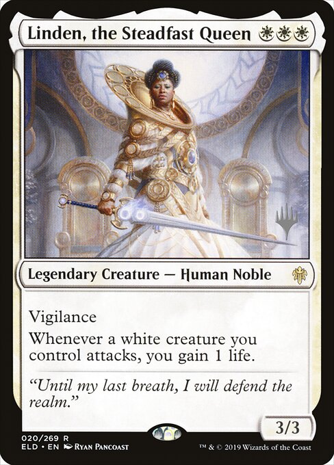 Linden, the Steadfast Queen (20p) - Throne of Eldraine Promos - Game On