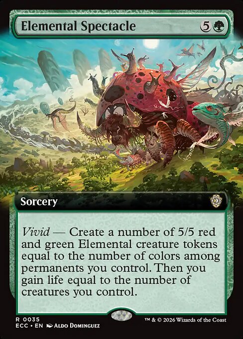 Elemental Spectacle (35) - EXTENDED ART - Lorwyn Eclipsed Commander - Game On