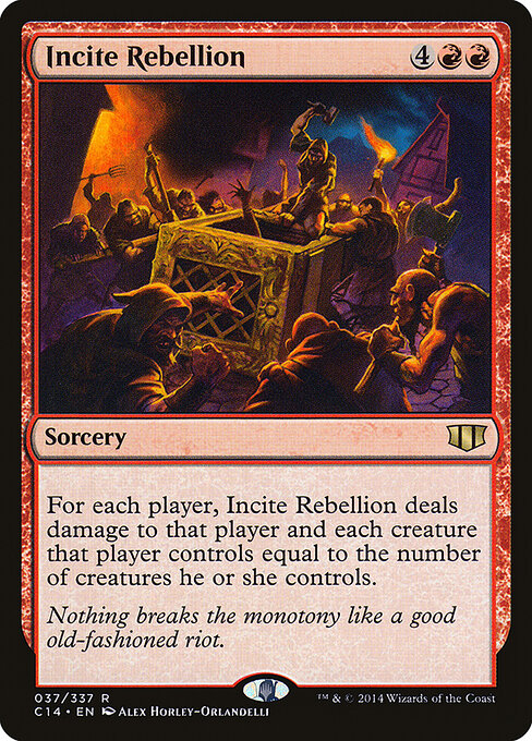 Incite Rebellion (37) - Commander 2014 - Game On