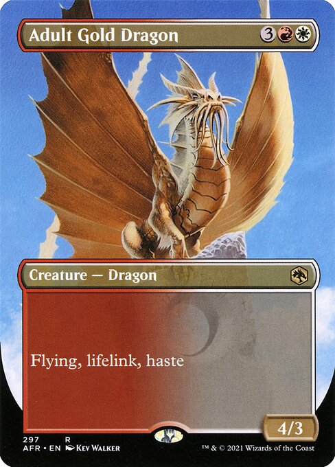 Adult Gold Dragon (297) - BORDERLESS - FULL ART - Adventures in the Forgotten Realms - Game On