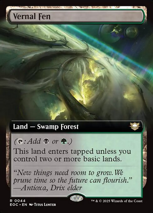 Vernal Fen (44) - EXTENDED ART - Edge of Eternities Commander - Game On
