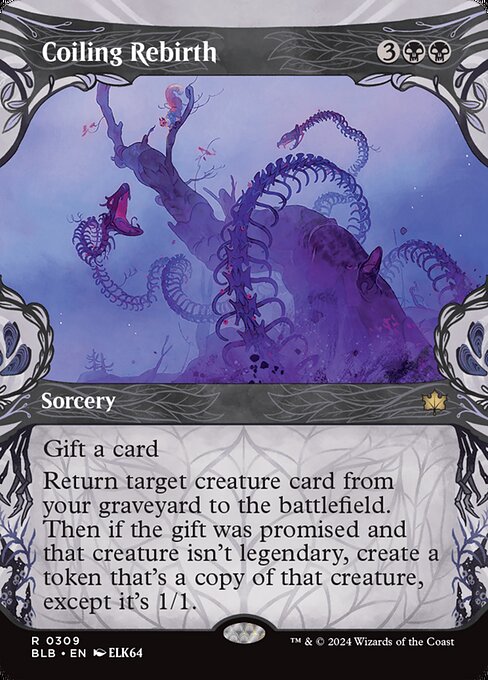 Coiling Rebirth (309) - BORDERLESS (Foil) - Bloomburrow - Game On