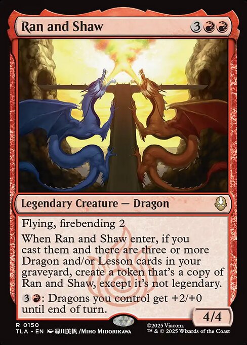 Ran and Shaw (150) (Foil) - Avatar: The Last Airbender - Game On