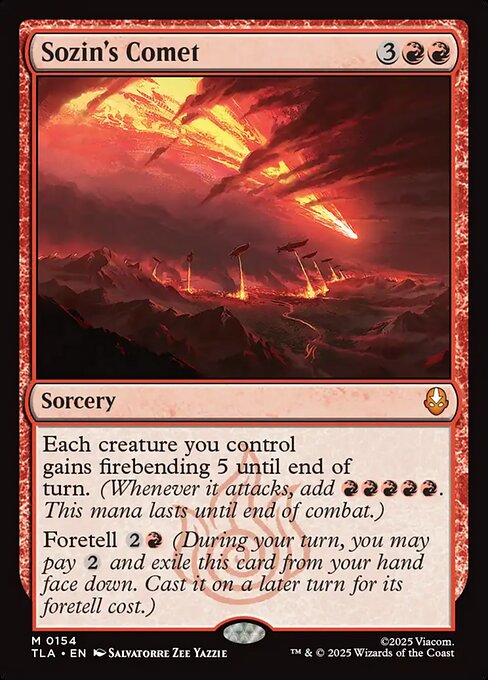 Sozin's Comet (154) (Foil) - Avatar: The Last Airbender - Game On