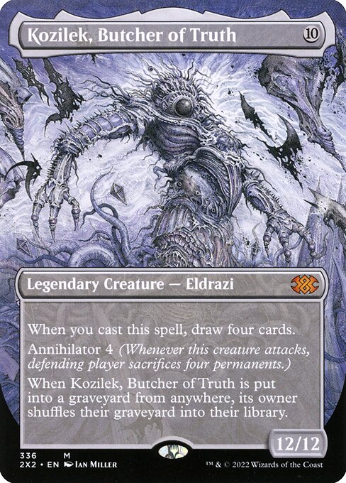 Kozilek, Butcher of Truth (336) - BORDERLESS - FULL ART (Foil) - Double Masters 2022 - Game On
