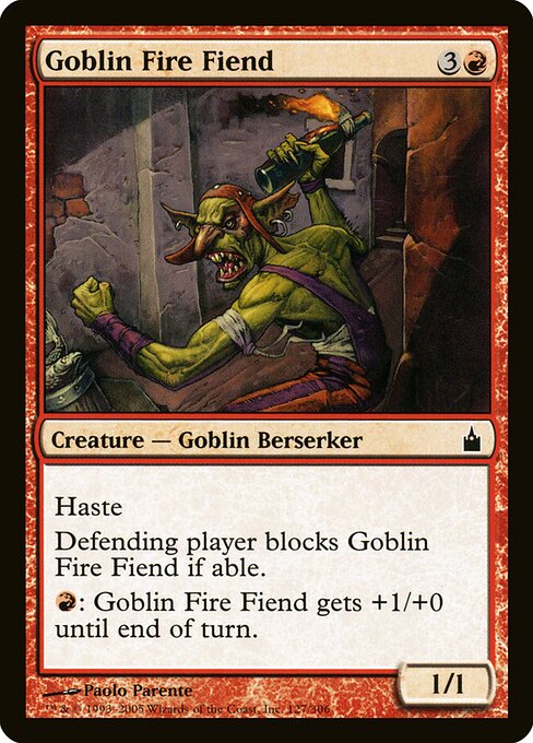 Goblin Fire Fiend (127) (Foil) - Ravnica: City of Guilds - Game On
