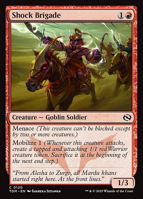 Shock Brigade (120) (Foil) - Tarkir: Dragonstorm - Game On