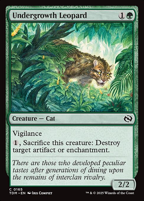 Undergrowth Leopard (165) (Foil) - Tarkir: Dragonstorm - Game On