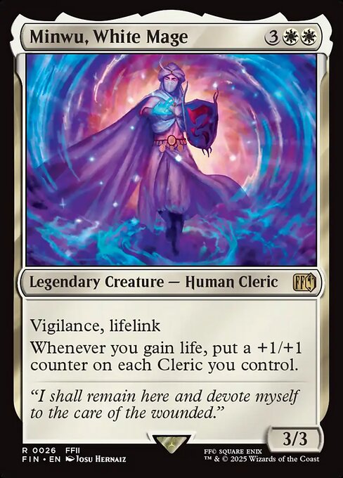 Minwu, White Mage (26) (Foil) - Final Fantasy - Game On