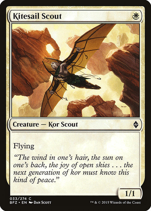 Kitesail Scout (33) (Foil) - Battle for Zendikar - Game On