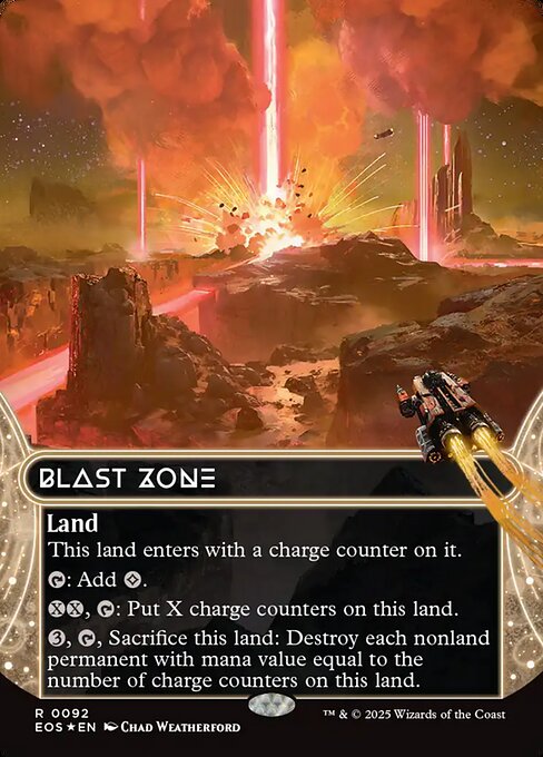 Blast Zone (92) - BORDERLESS - FULL ART (Foil) - Edge of Eternities: Stellar Sights - Game On