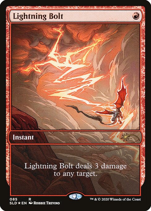 Lightning Bolt (85) - FULL ART (Foil) - Secret Lair Drop - Game On