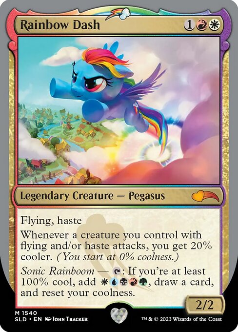 Rainbow Dash (1540) (Foil) - Secret Lair Drop - Game On