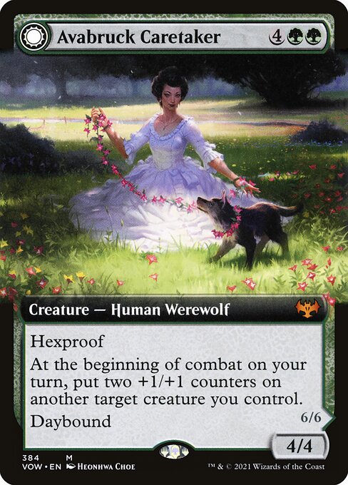Avabruck Caretaker // Hollowhenge Huntmaster (384) - EXTENDED ART - Innistrad: Crimson Vow - Game On