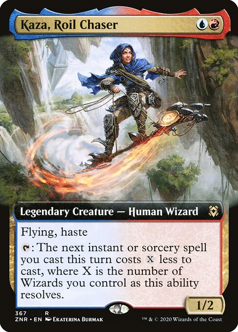 Kaza, Roil Chaser (367) - EXTENDED ART - Zendikar Rising - Game On