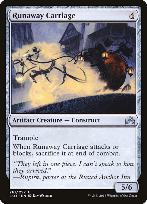 Runaway Carriage (261) (Foil) - Shadows over Innistrad - Game On