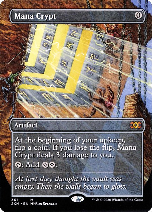 Mana Crypt (361) - BORDERLESS - FULL ART - Double Masters - Game On