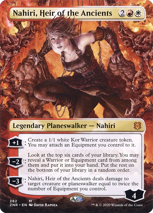 Nahiri, Heir of the Ancients (282) - BORDERLESS - FULL ART (Foil) - Zendikar Rising - Game On