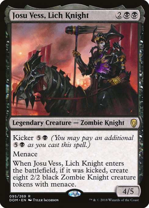 Josu Vess, Lich Knight (95) - Dominaria - Game On