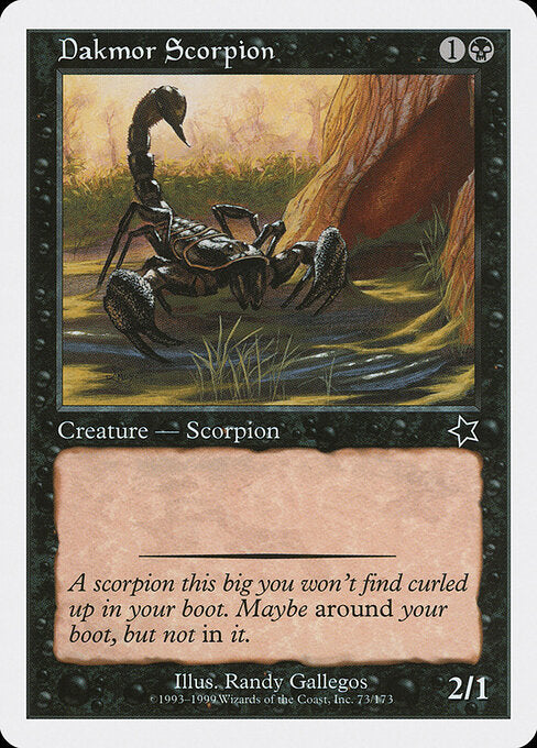Dakmor Scorpion (73) - Starter 1999 - Game On