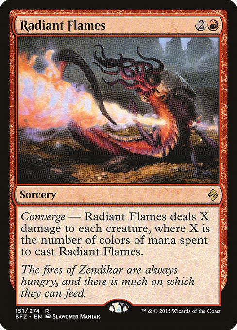 Radiant Flames (151) (Foil) - Battle for Zendikar - Game On