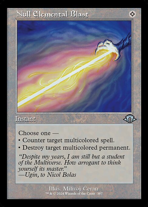 Null Elemental Blast (387) (Foil) - Modern Horizons 3 - Game On