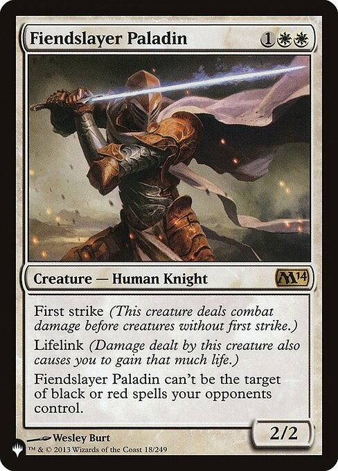 Fiendslayer Paladin (M14-18) - The List - Game On