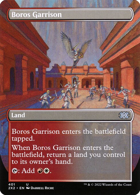Boros Garrison (401) - BORDERLESS - FULL ART - Double Masters 2022 - Game On
