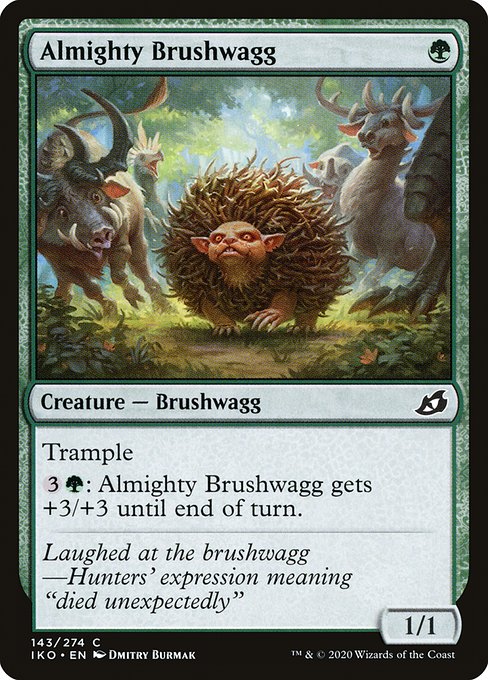 Almighty Brushwagg (143) (Foil) - Ikoria: Lair of Behemoths - Game On