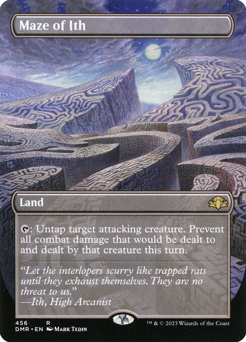 Maze of Ith (456) - BORDERLESS - FULL ART - Dominaria Remastered - Game On