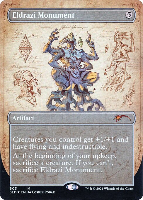 Eldrazi Monument (603) - BORDERLESS - FULL ART (Foil) - Secret Lair Drop - Game On