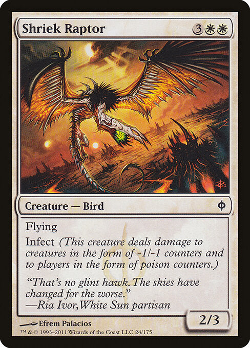 Shriek Raptor (24) - New Phyrexia - Game On