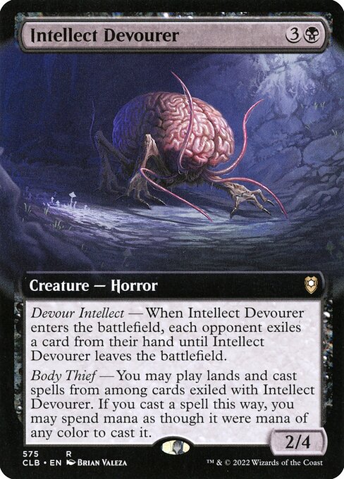 Intellect Devourer (575) - EXTENDED ART (Foil) - Commander Legends: Battle for Baldur's Gate - Game On