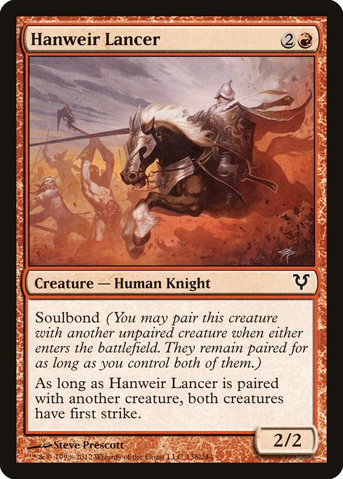Hanweir Lancer (138) (Foil) - Avacyn Restored - Game On