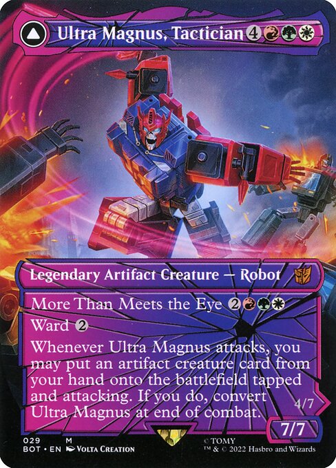 Ultra Magnus, Tactician // Ultra Magnus, Armored Carrier (29) - BORDERLESS - FULL ART - Transformers - Game On