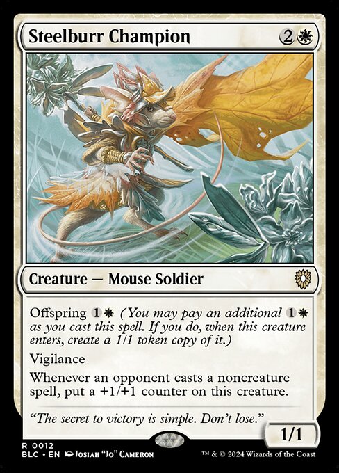 Steelburr Champion (12) - Bloomburrow Commander - Game On