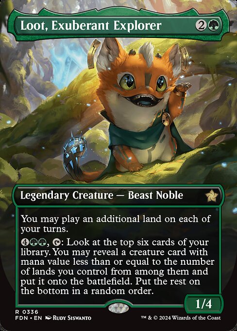 Loot, Exuberant Explorer (336) - BORDERLESS - FULL ART - Foundations - Game On