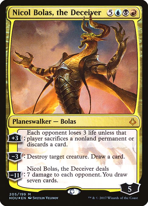 Nicol Bolas, the Deceiver (205) (Foil) - Hour of Devastation - Game On