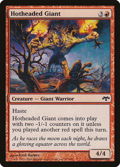 Hotheaded Giant (57) (Foil) - Eventide - Game On