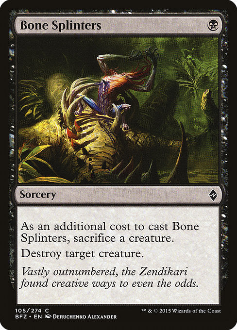 Bone Splinters (105) (Foil) - Battle for Zendikar - Game On
